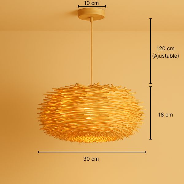 Suspension bambou naturel - Andela