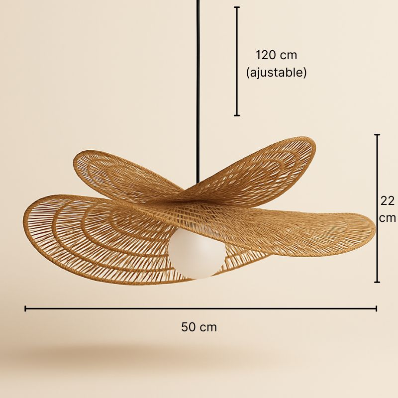 Suspension en rotin naturel - Althéa