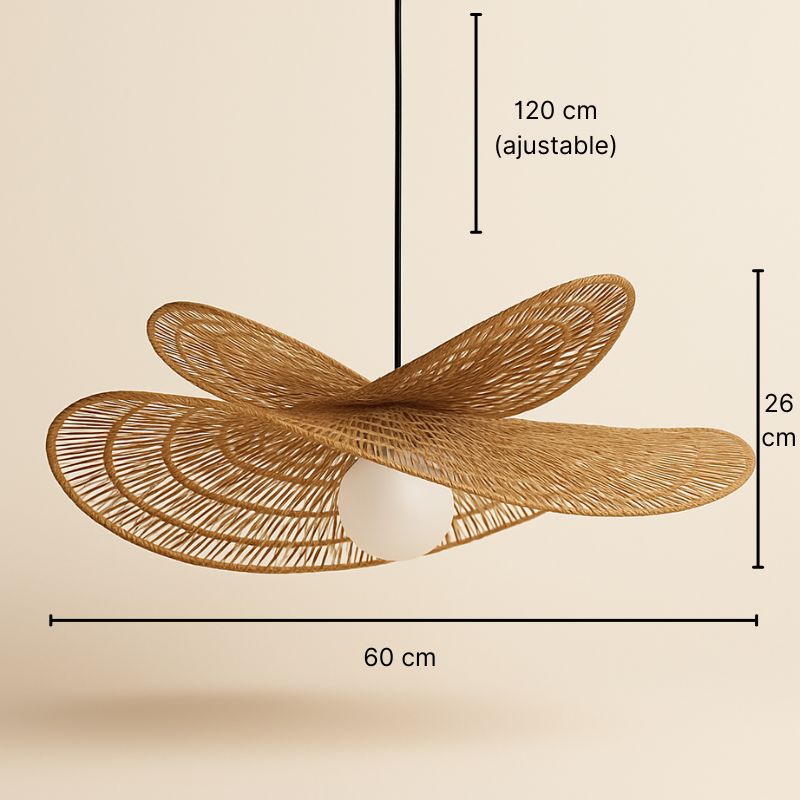 Suspension en rotin naturel - Althéa