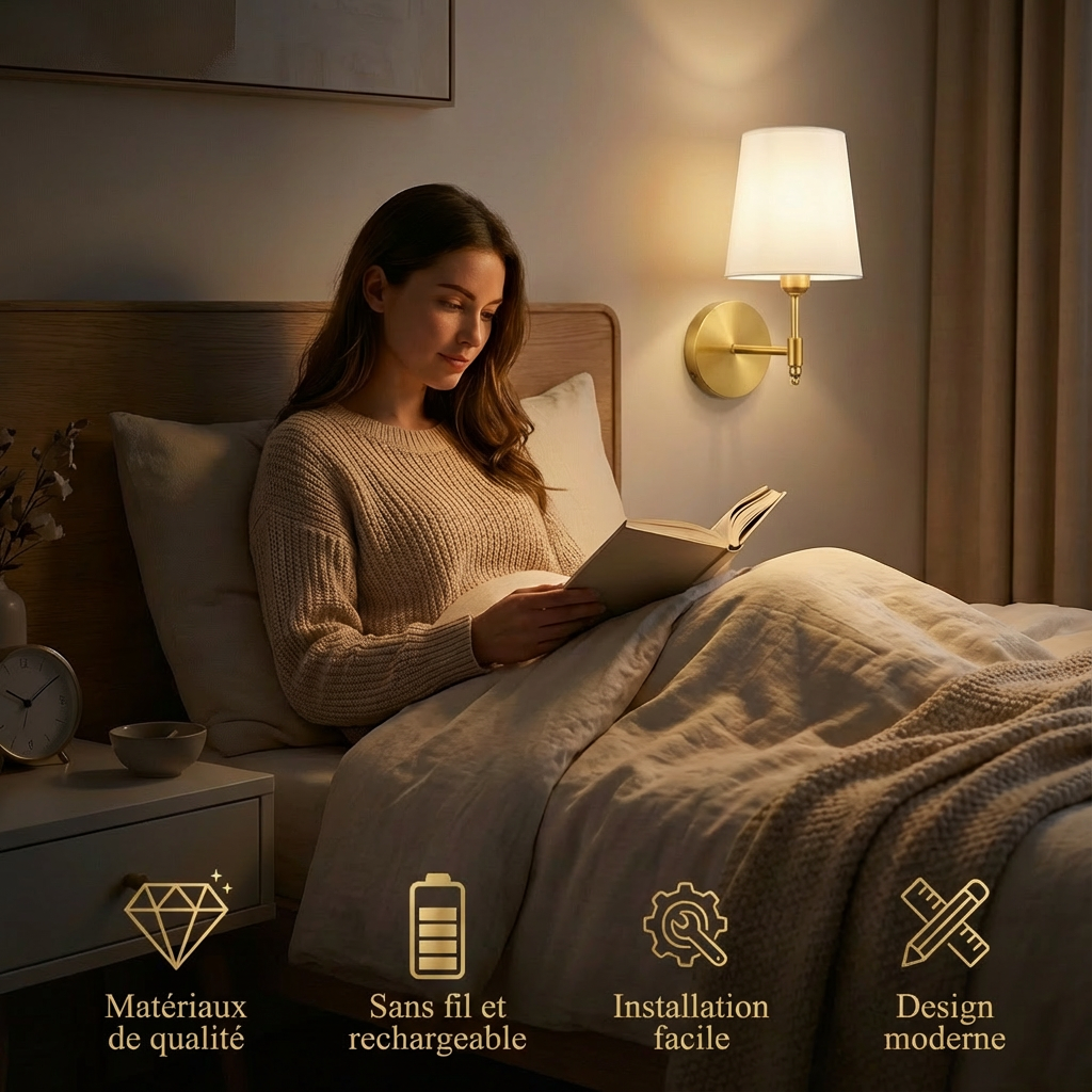 Applique murale LED sans fil - Splendeur (set de 2)