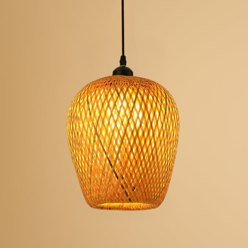 Suspension en bambou rotin naturel - Néa