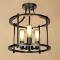 Lustre industriel noir design - Voltaire