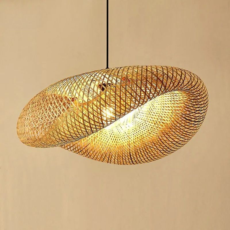 Suspension en bambou rotin naturel - Naïa