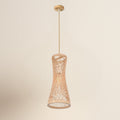 Suspension bambou rotin naturel - Aelina