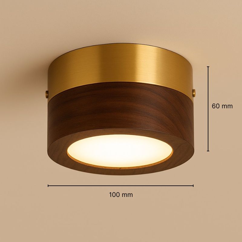 Plafonnier spot en bois - Haloa