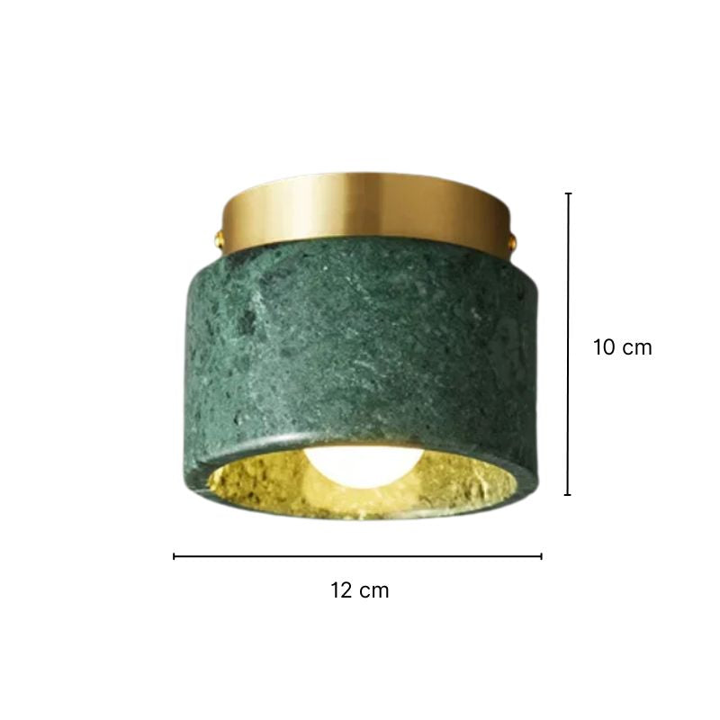 Plafonnier salle de bain en marbre italien - Lucea