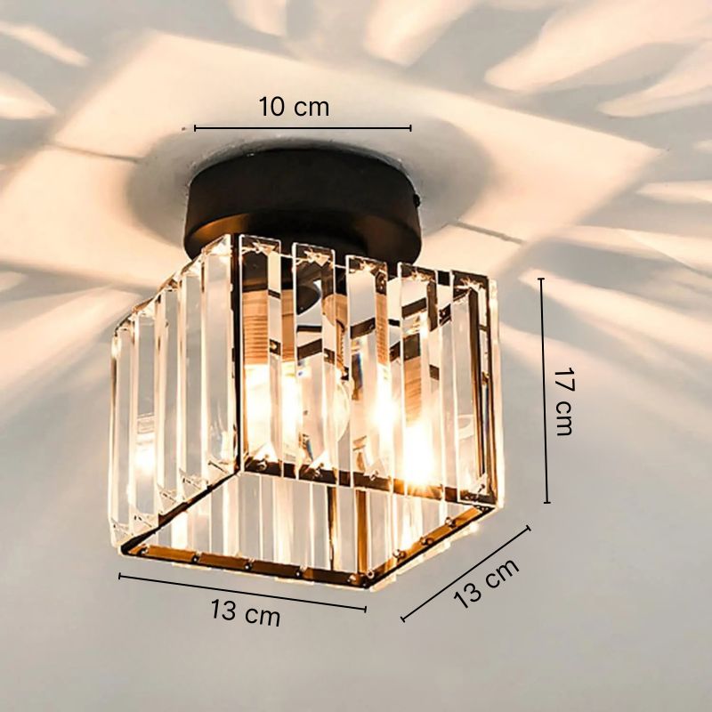 Lustre plafonnier en verre cristal - Estelle
