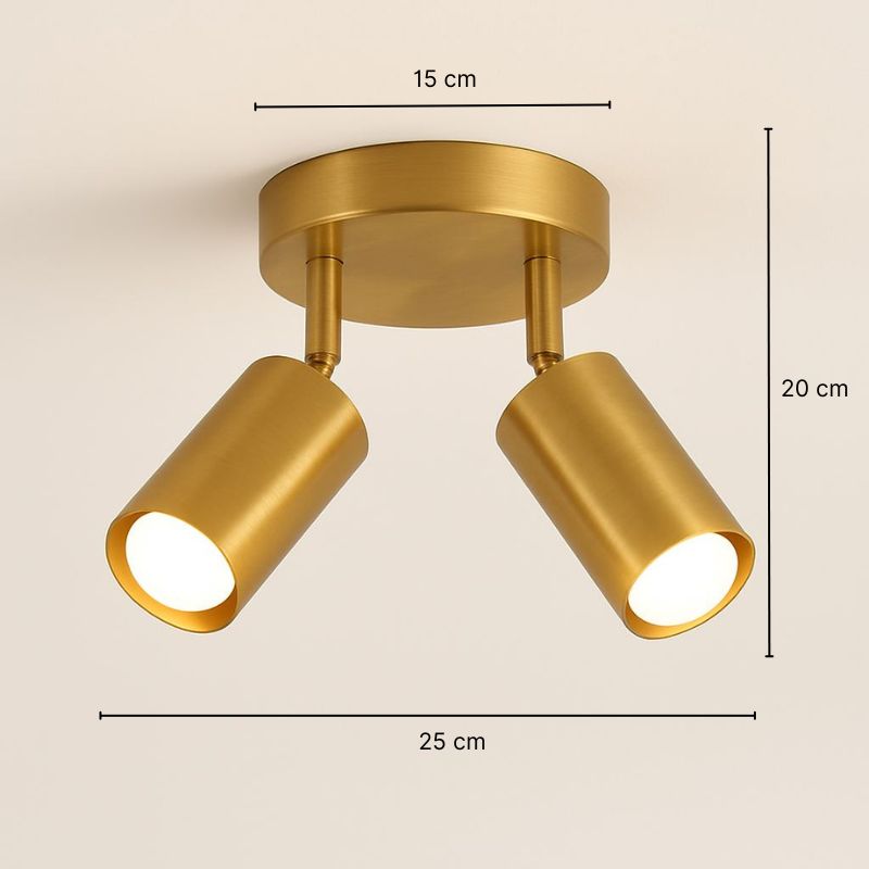 Plafonnier spot doré - Orion