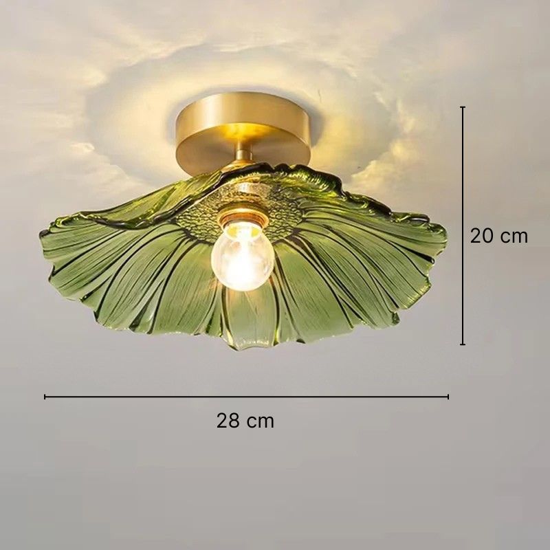 Suspension en verre en forme de fleur - Églantine