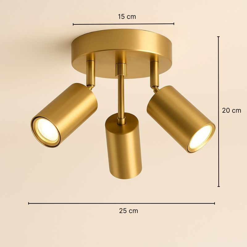 Plafonnier spot doré - Orion