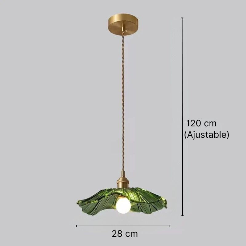 Suspension en verre en forme de fleur - Églantine