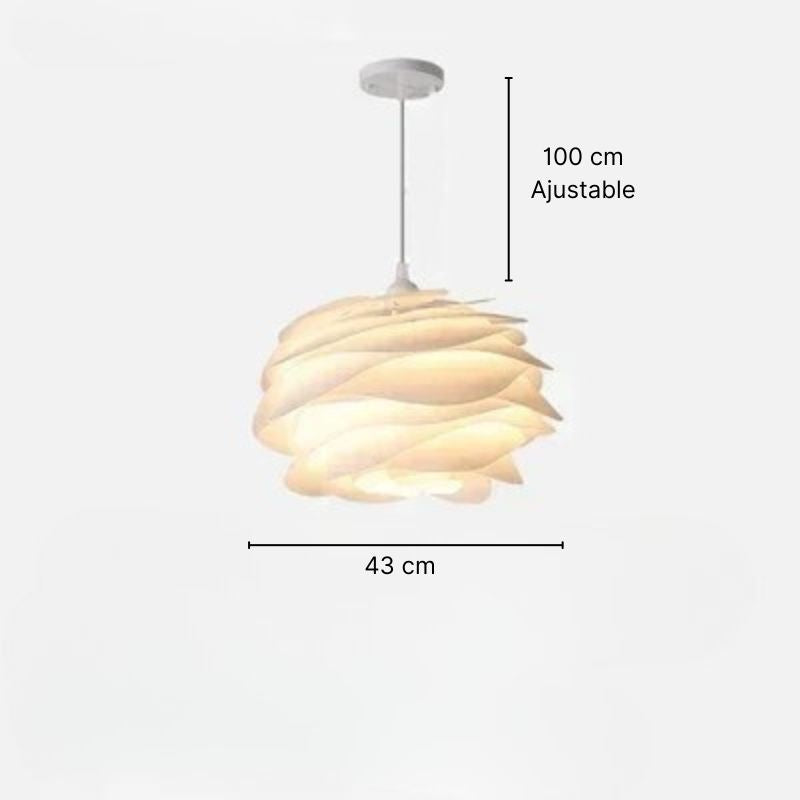 Suspension blanche design pétales de fleurs - Floral