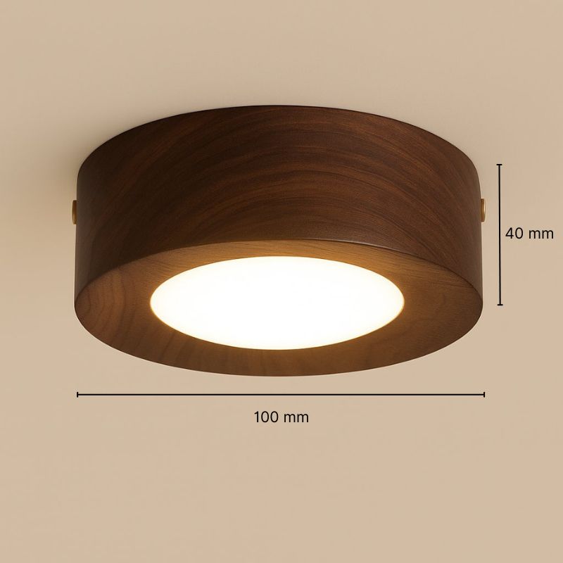 Plafonnier spot en bois - Heloa