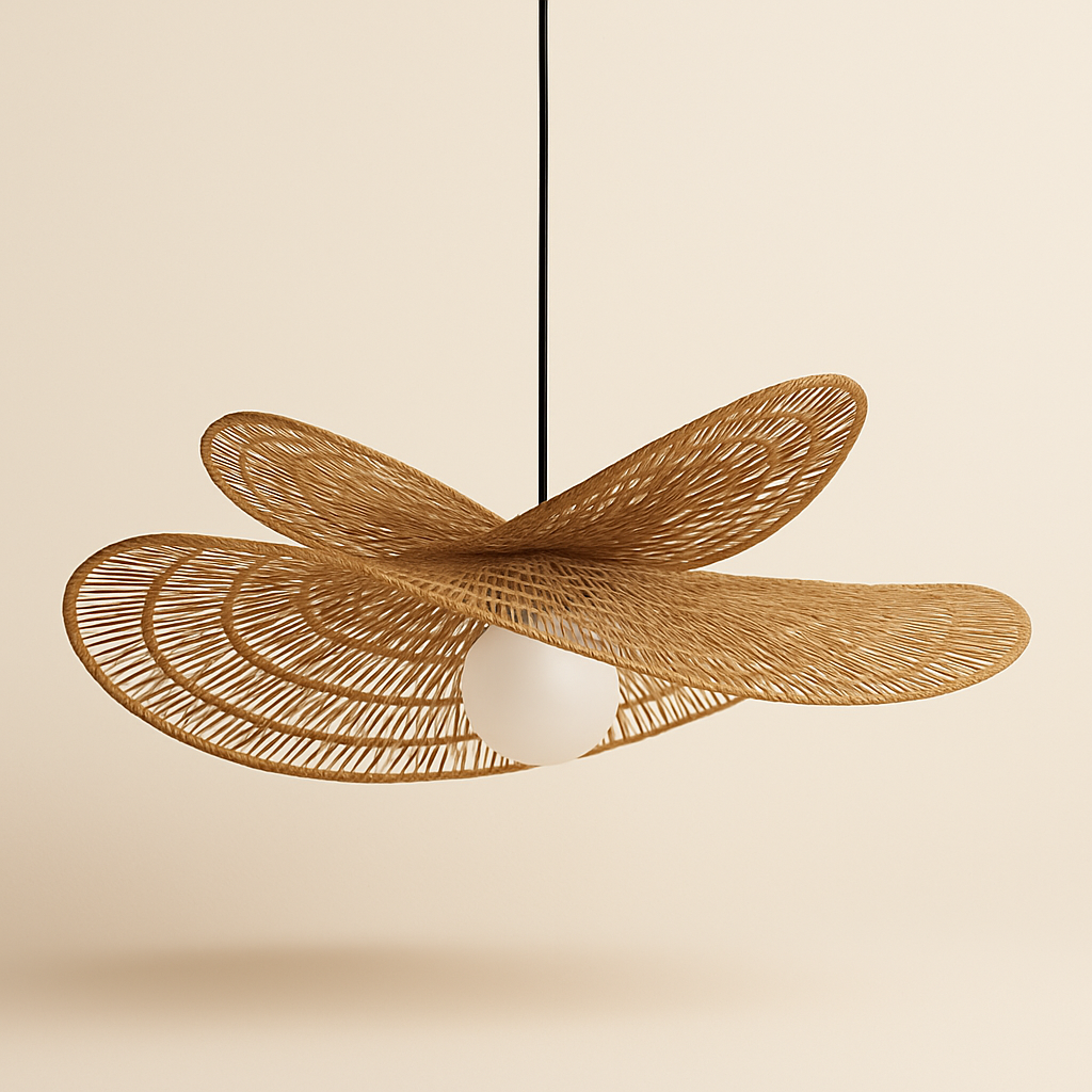 Suspension en rotin naturel - Capucine