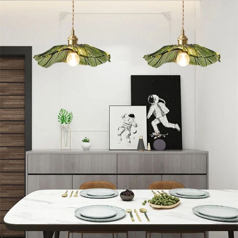 Suspension en verre en forme de fleur - Églantine