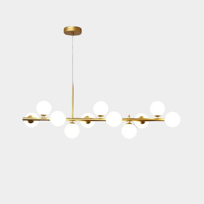 Lustre salle à manger doré - Celesta