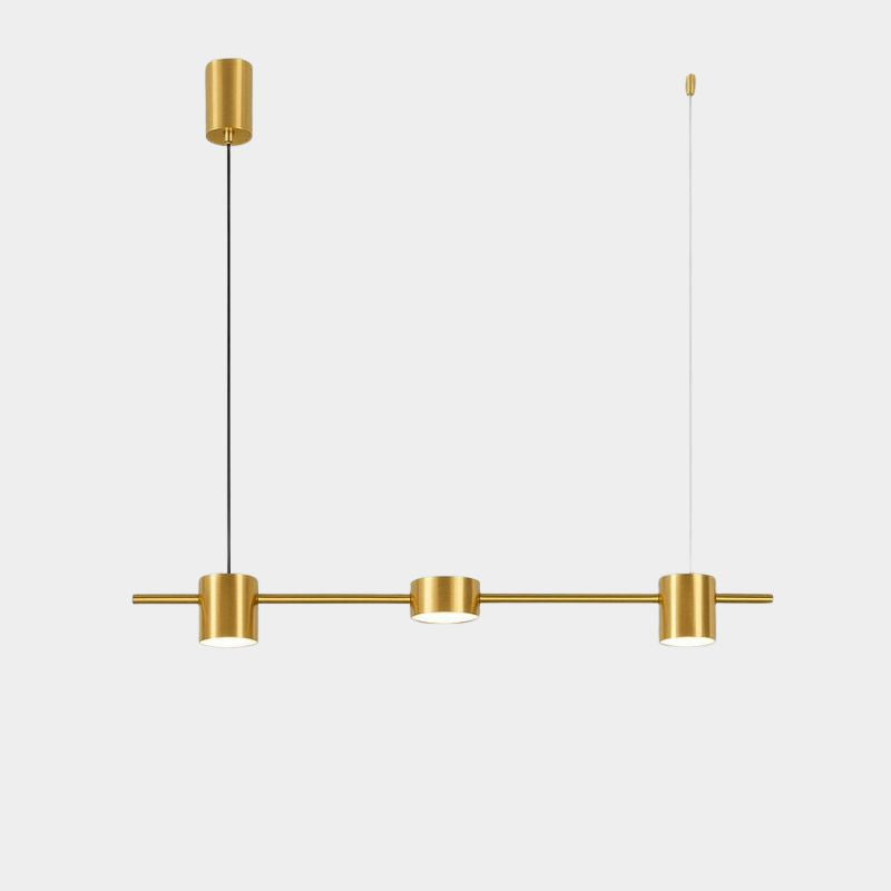 Lustre salle à manger en doré ou noir - Hélion