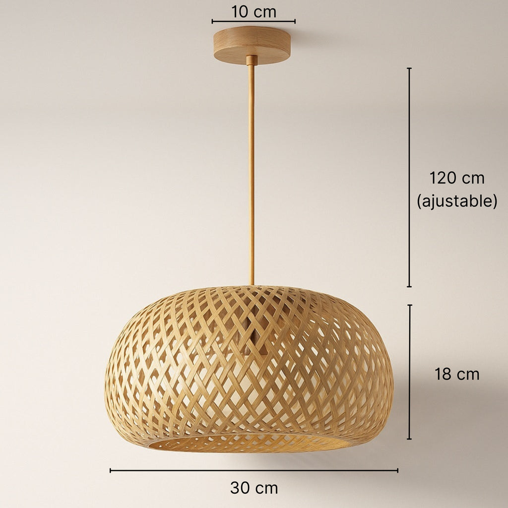 Suspension en bambou naturel - Yuna