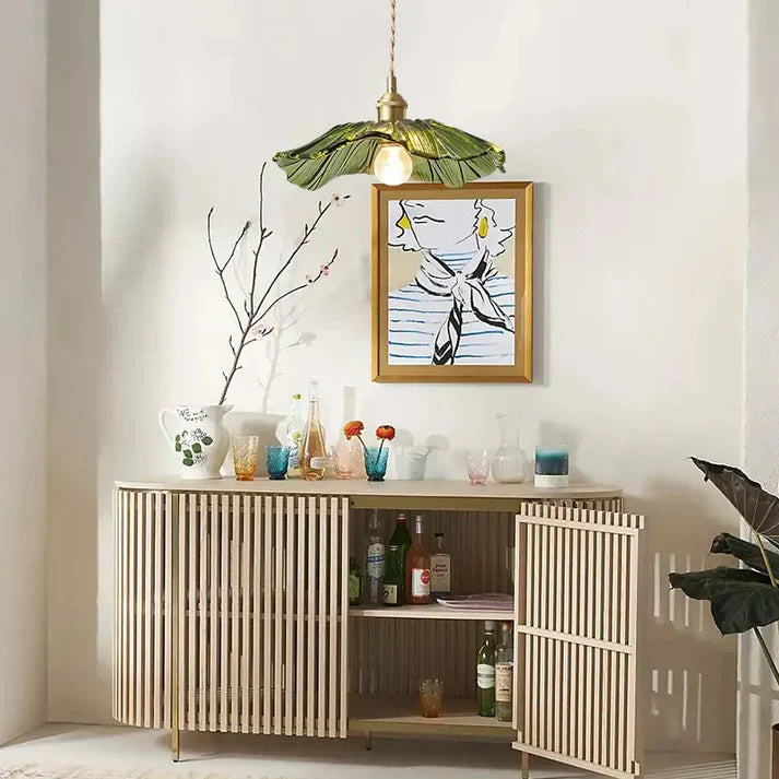 Suspension en verre en forme de fleur - Églantine