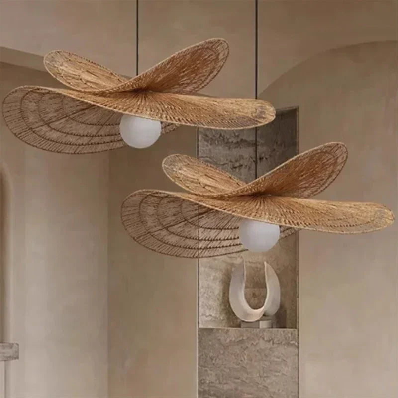 Suspension en rotin naturel - Althéa