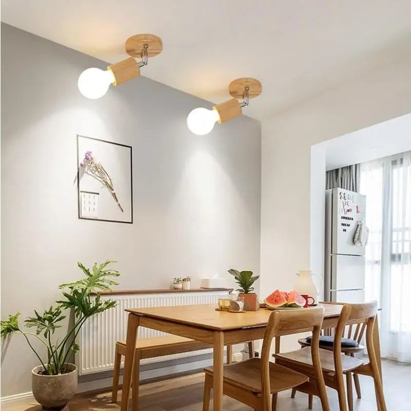 Plafonnier spot en bois massif - Orée