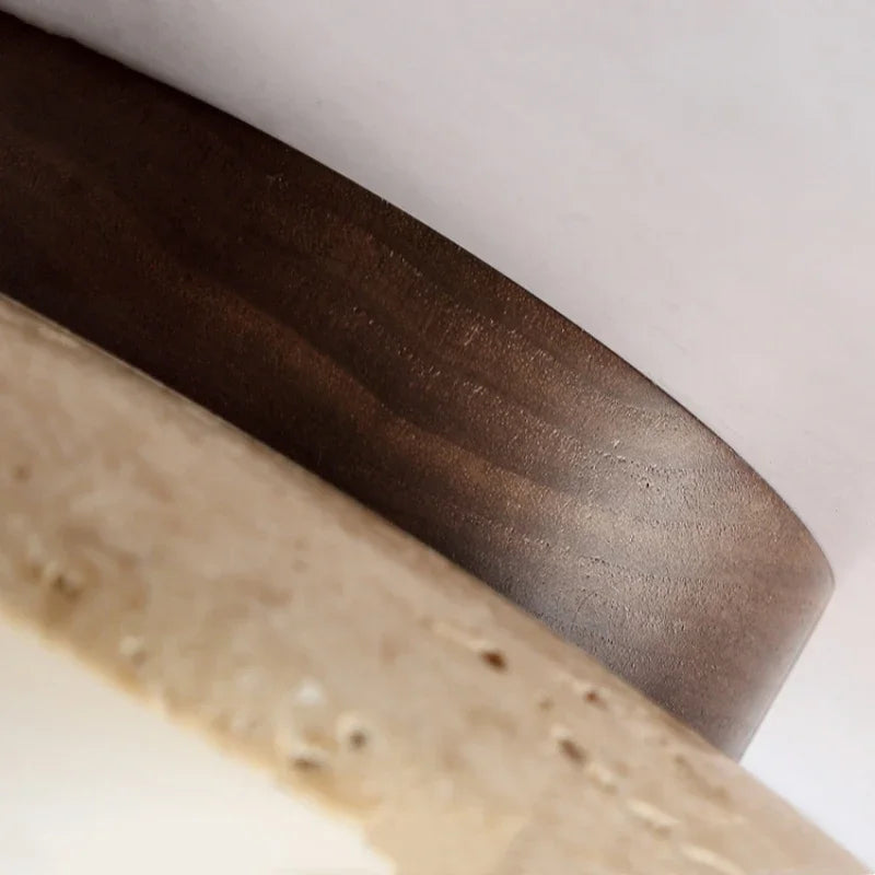 Plafonnier salle de bain en pierre - Traverto