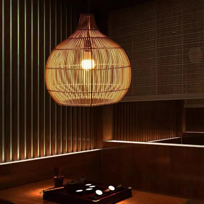 Suspension en bambou naturel - Elora