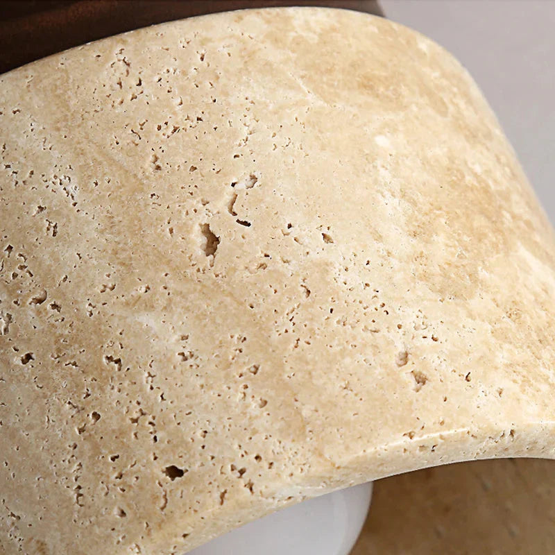 Plafonnier salle de bain en pierre - Traverto