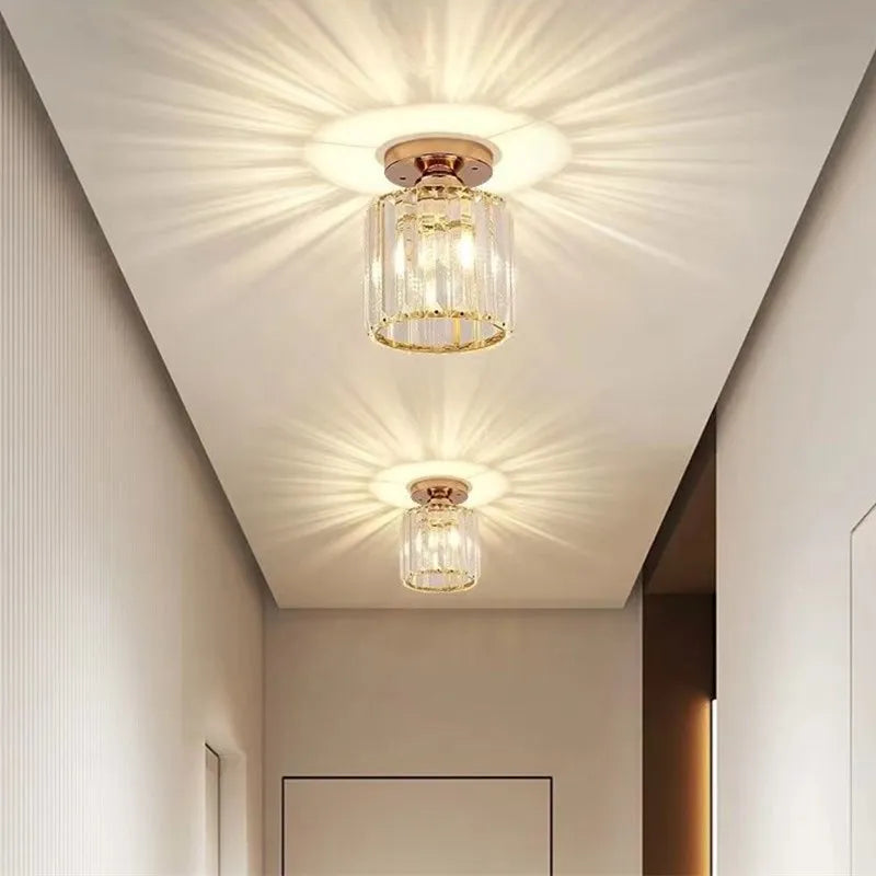 Lustre plafonnier en verre cristal - Estelle