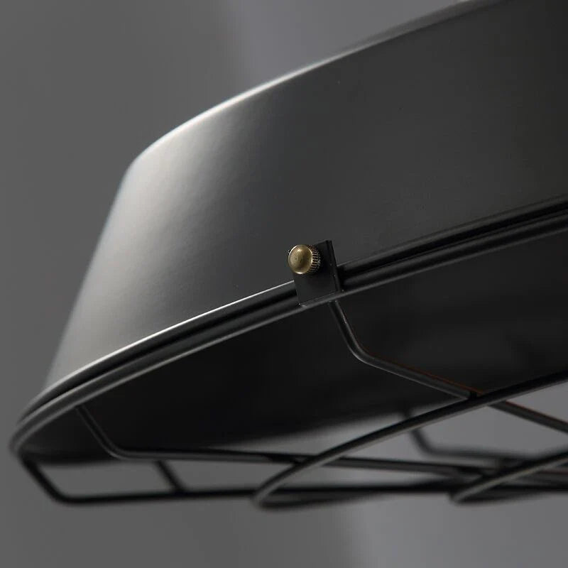 Suspension industrielle noire en fer - Marat