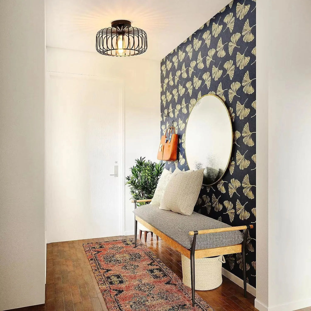 Plafonnier industriel noir - Condorcet