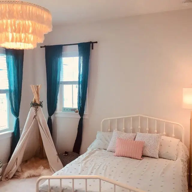 Suspension blanche en macramé - Alya