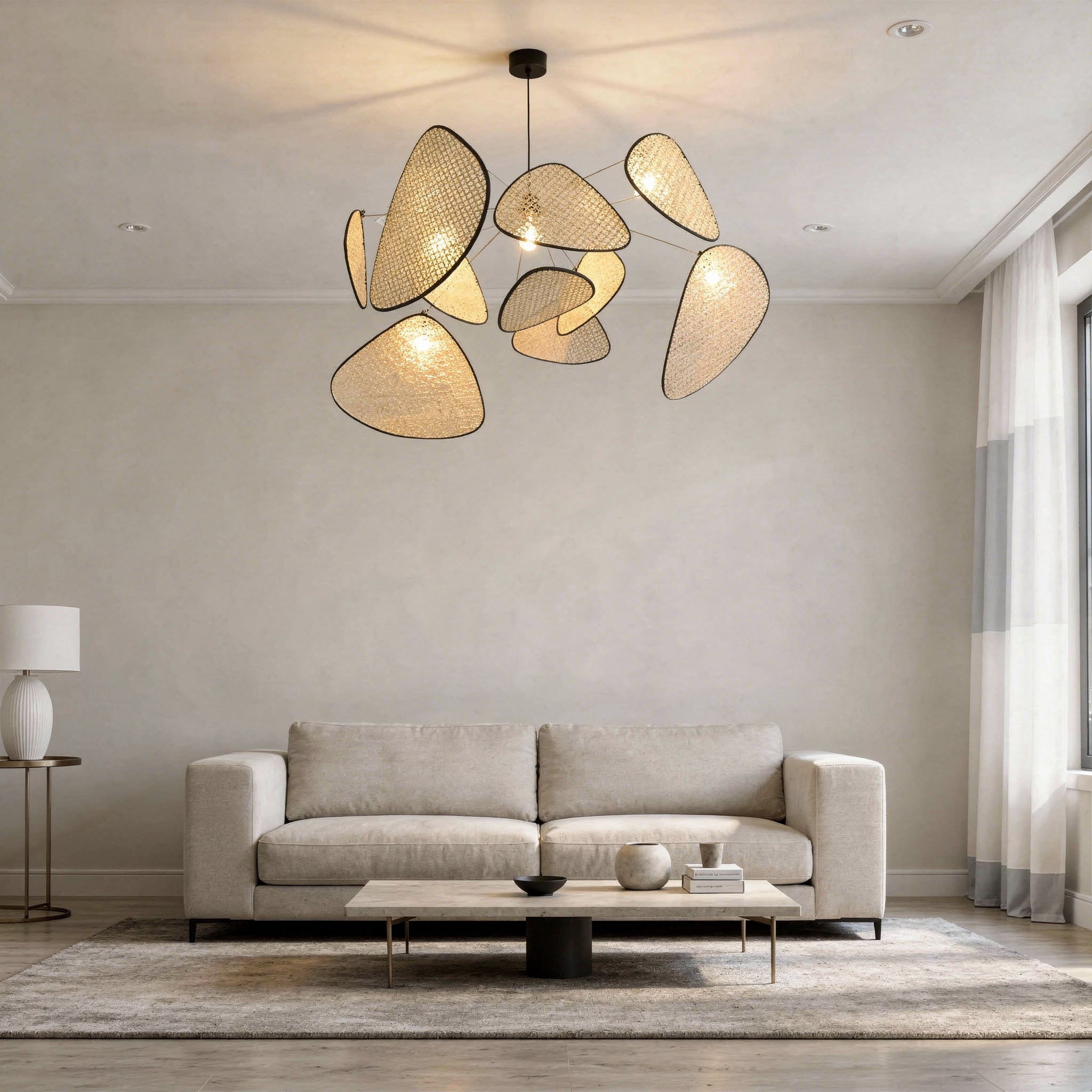 Suspension rotin - Lila