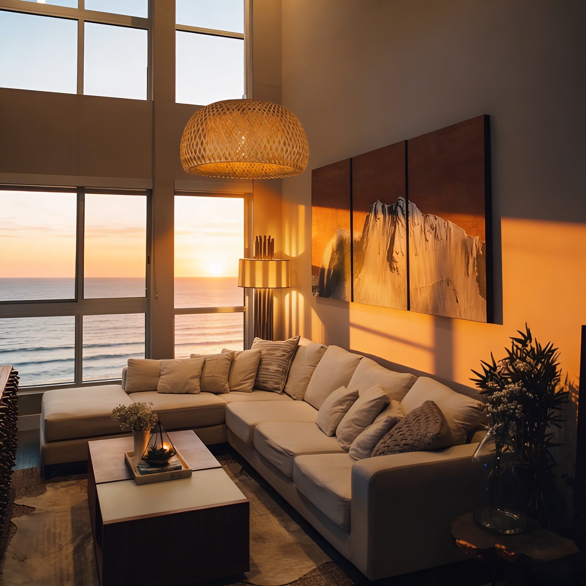 Suspension en bambou naturel - Galilei