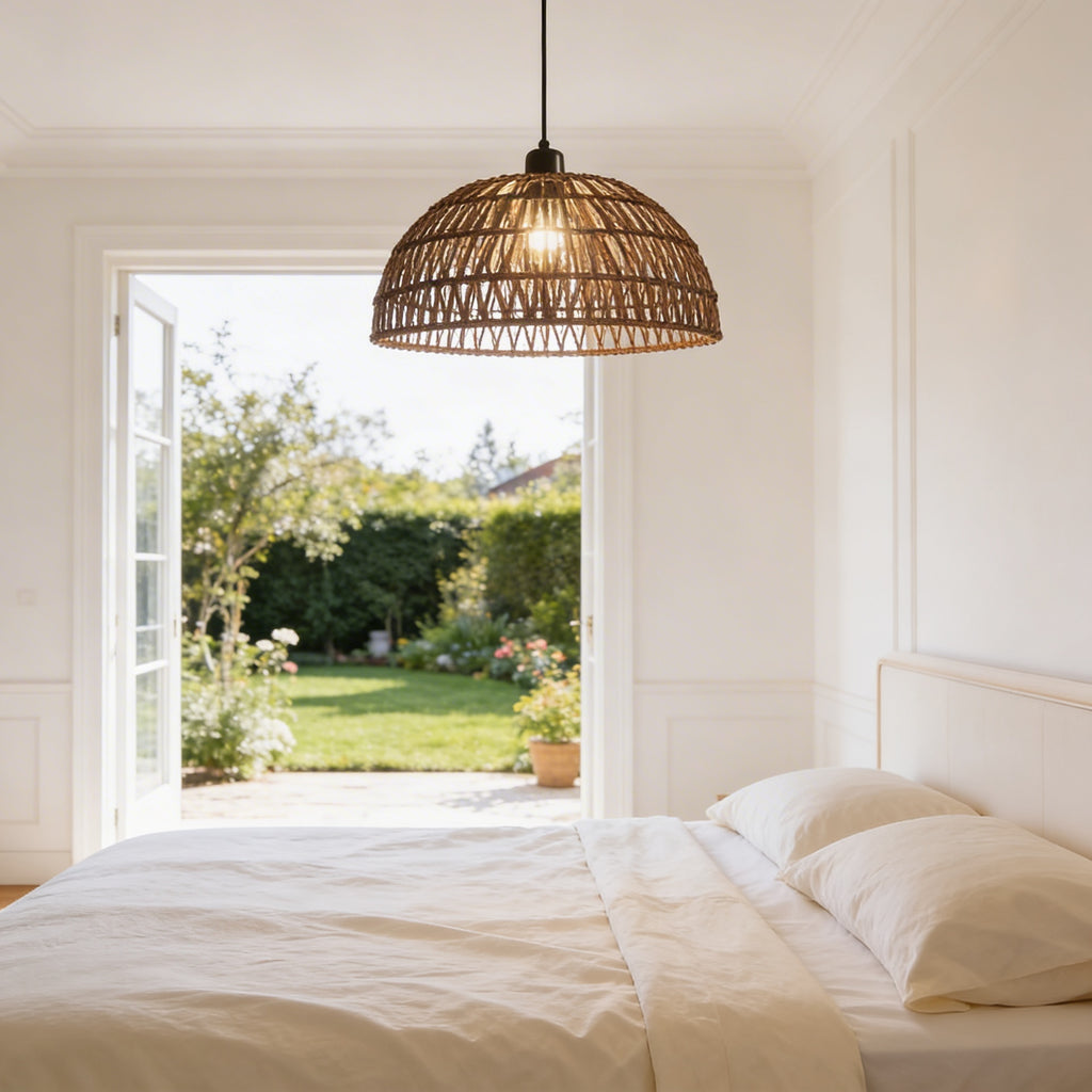 Suspension en rotin naturel - Jasmin