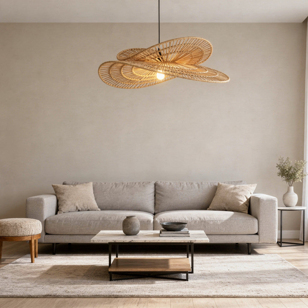 Suspension en rotin naturel - Capucine