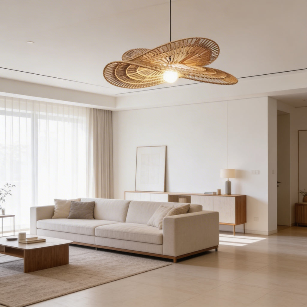 Suspension en rotin naturel - Capucine