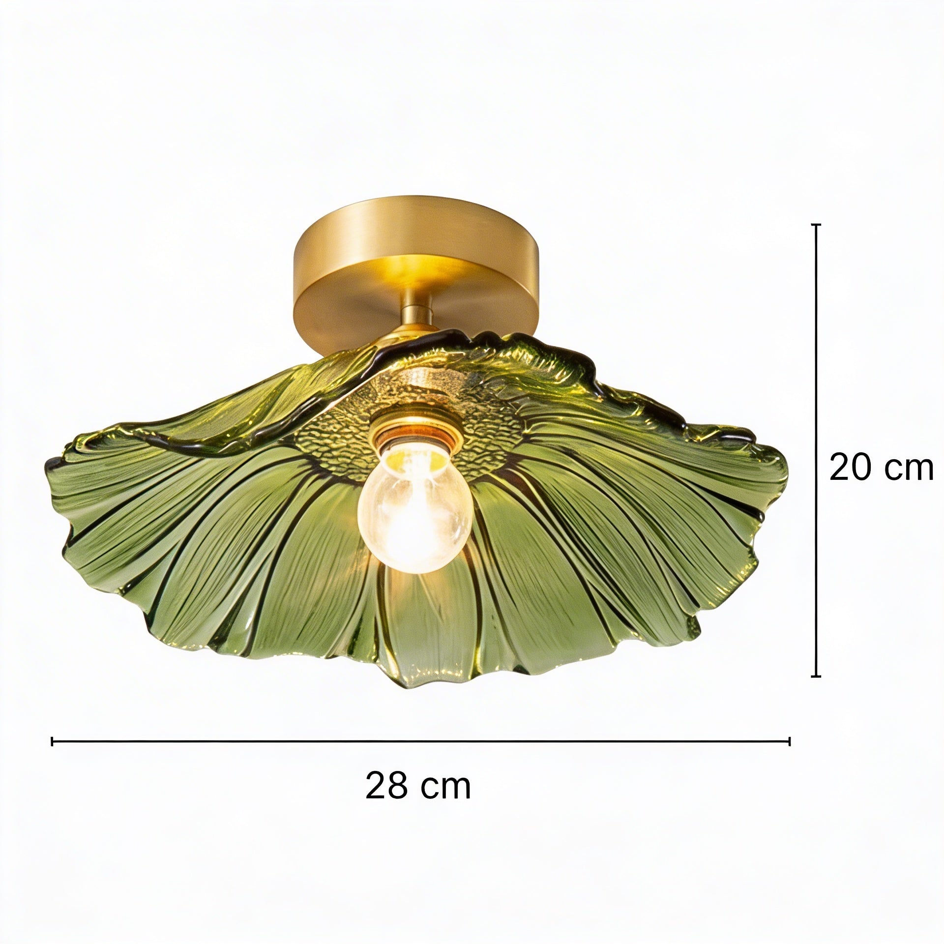 Suspension en verre en forme de fleur - Magnolia