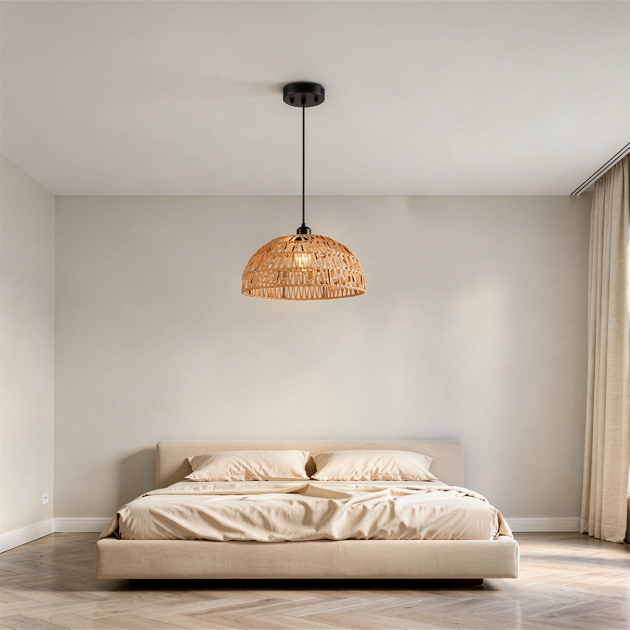 Suspension en rotin naturel - Jasmin