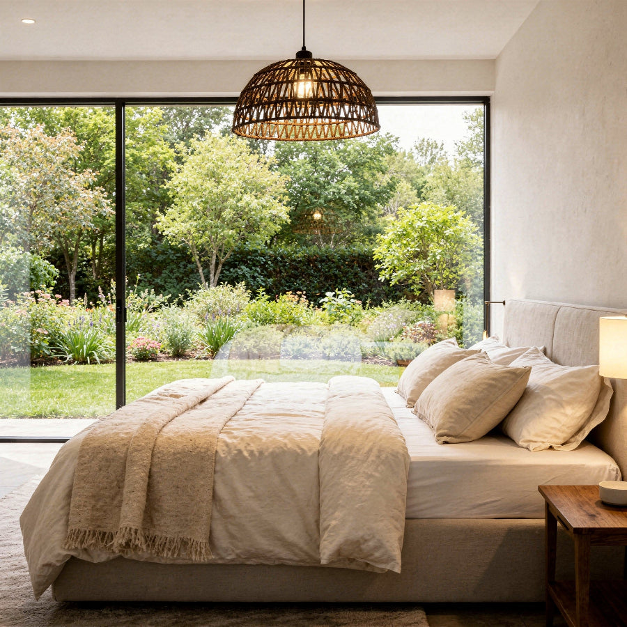 Suspension en rotin naturel - Jasmin