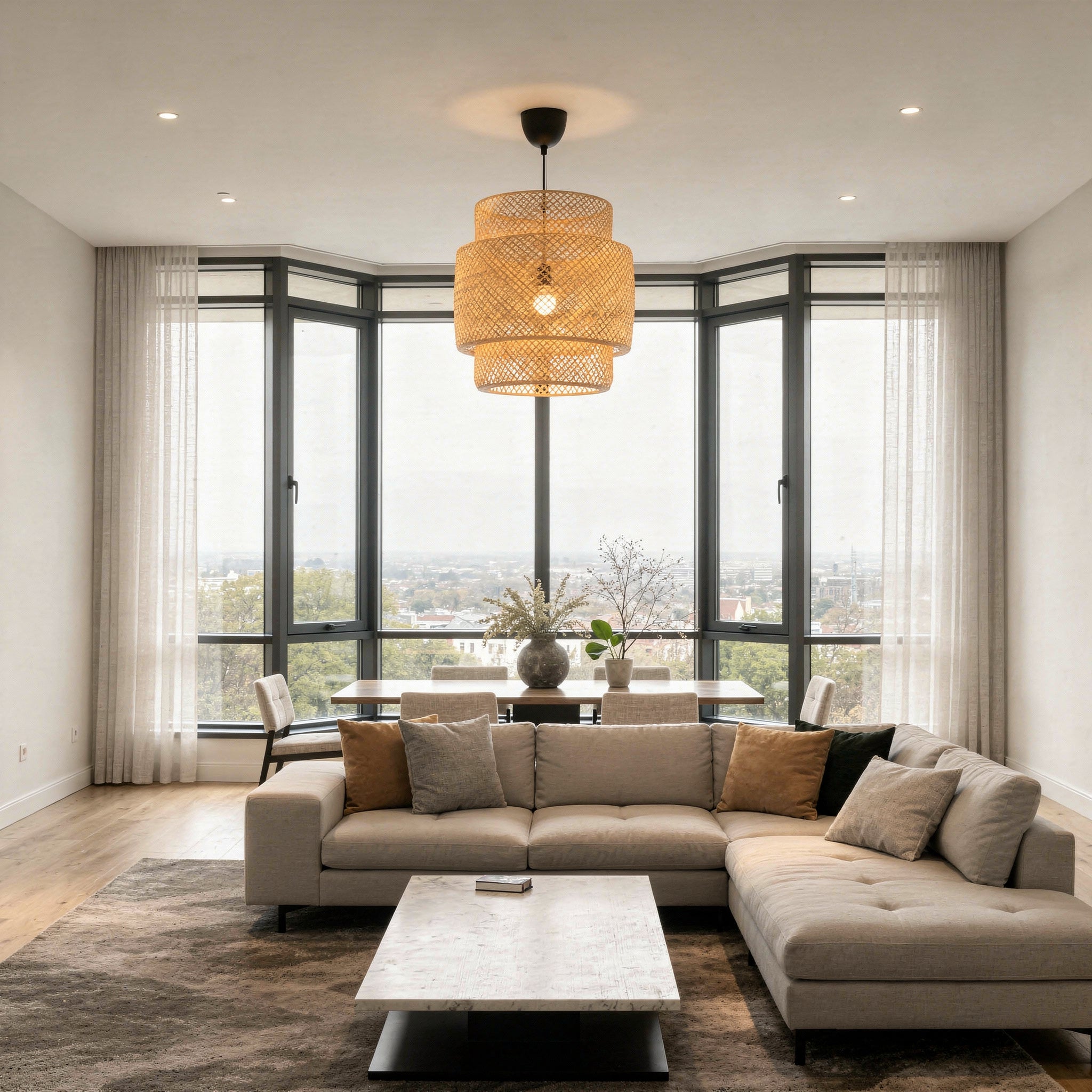 Suspension en bambou naturel - Sona