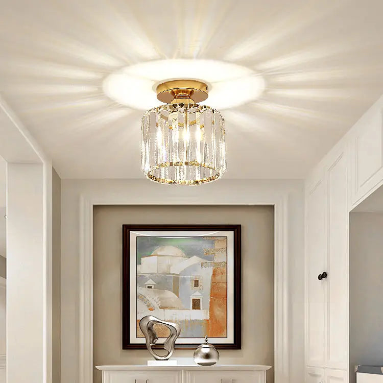 Lustre plafonnier en verre cristal - Élise