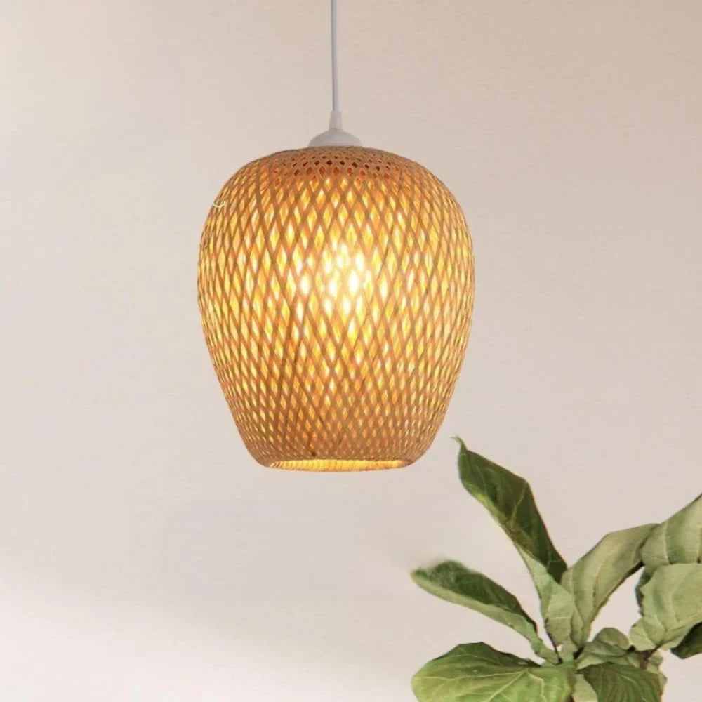 Suspension en bambou rotin naturel - Néa