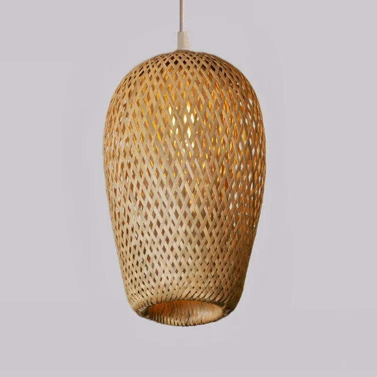 Suspension en bambou rotin naturel - Amara