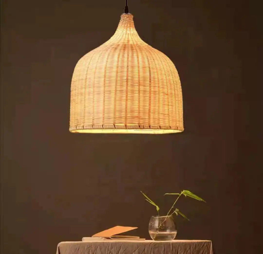 Suspension en bambou rotin pour extérieur et intérieur - Nara