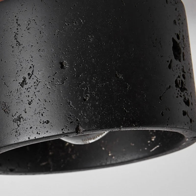 Plafonnier salle de bain en pierre - Travertino