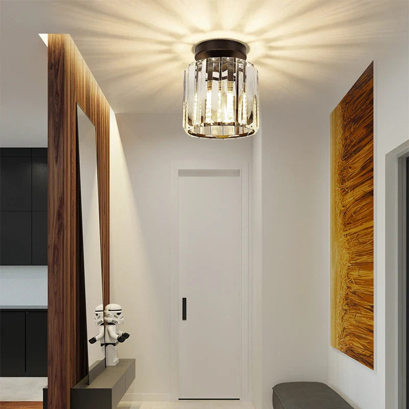 Lustre plafonnier en verre cristal - Élise