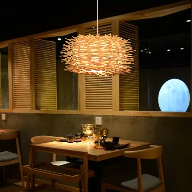 Suspension bambou naturel - Aurore