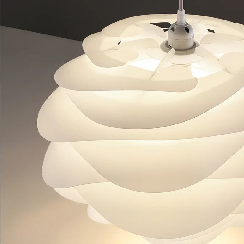Suspension blanche design pétales de fleurs - Floral