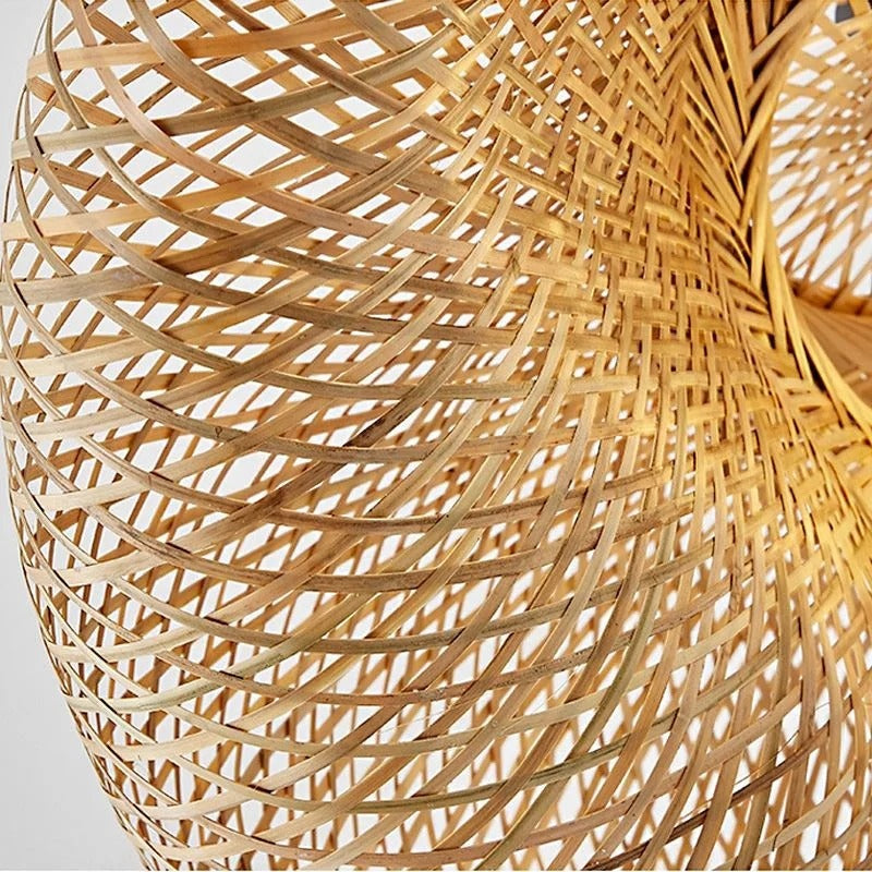 Suspension en bambou rotin naturel - Naïa